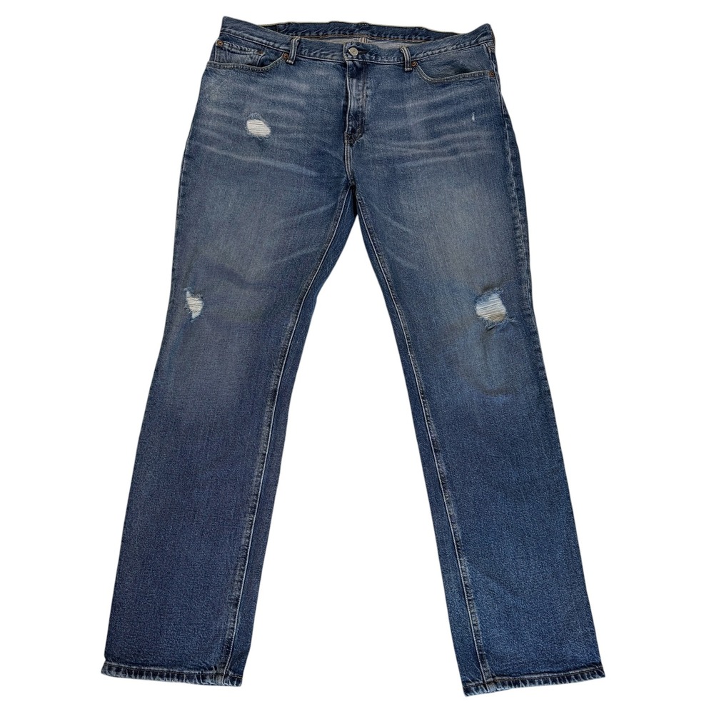 Levi's 541 Athletic Taper Jeans Mens 38x34 Blue Distressed Denim Workwear Casual